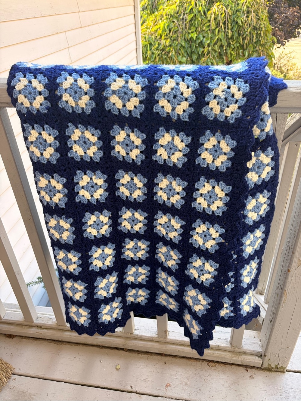 Twin size crochet blanket